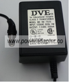 DVE DV-7520 AC ADAPTER 7.5VDC 200mA USED -(+)2x5.5 ROUND BARREL